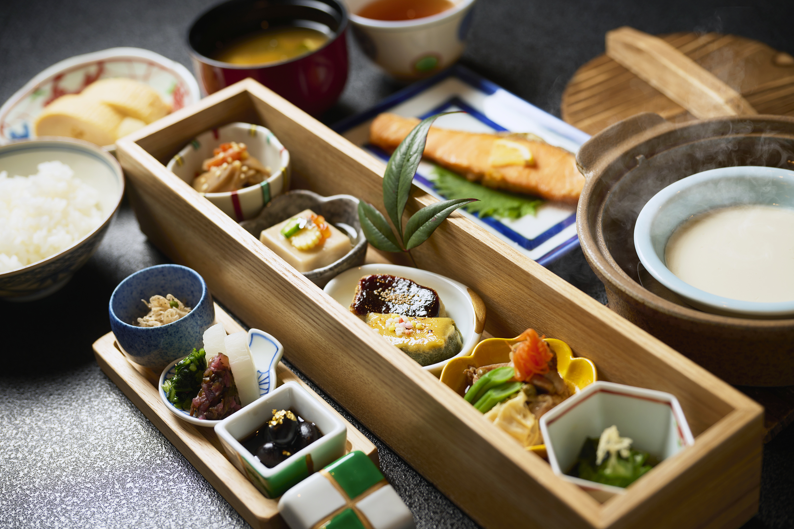 Breakfast – Japanese gozen set meal
